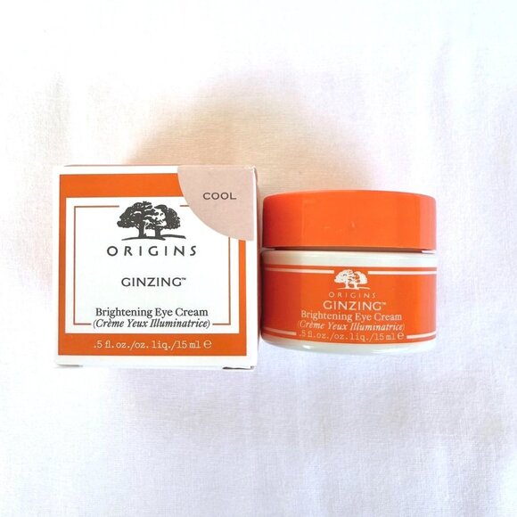 Origins GinZing Brightening Eye Cream 0.5 oz Full Size Cool Dark Circle Illumina - Picture 2 of 7